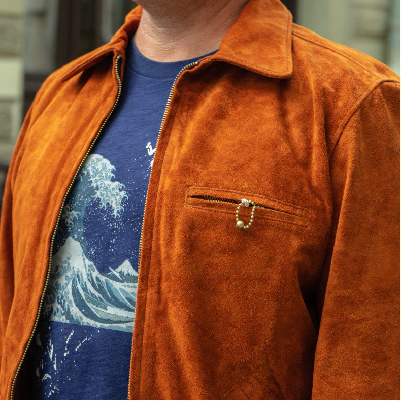 Куртка Double Helix Classic 1930s RT0693 Brown Horsehide Suede Куртка Double Helix Classic 1930s RT0693 Brown Horsehide Suede