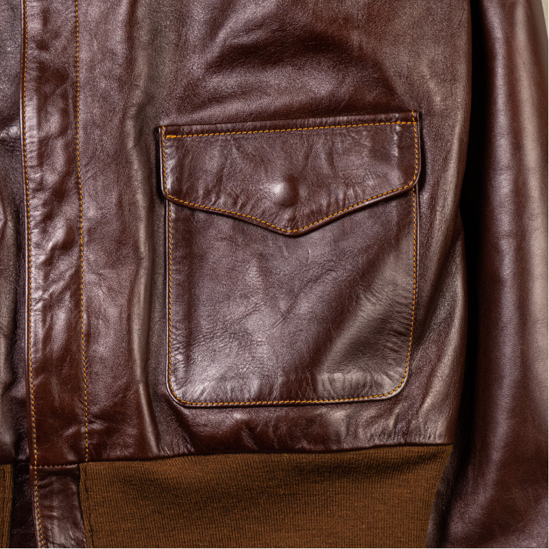 Куртка Double Helix Type A-2 Flight Jacket PM0205 Horsehide Chocolate