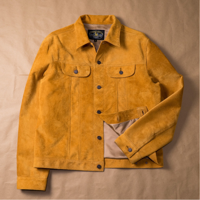 Куртка Double Helix The Boxer WM 0492 Horsehide Suede Beige