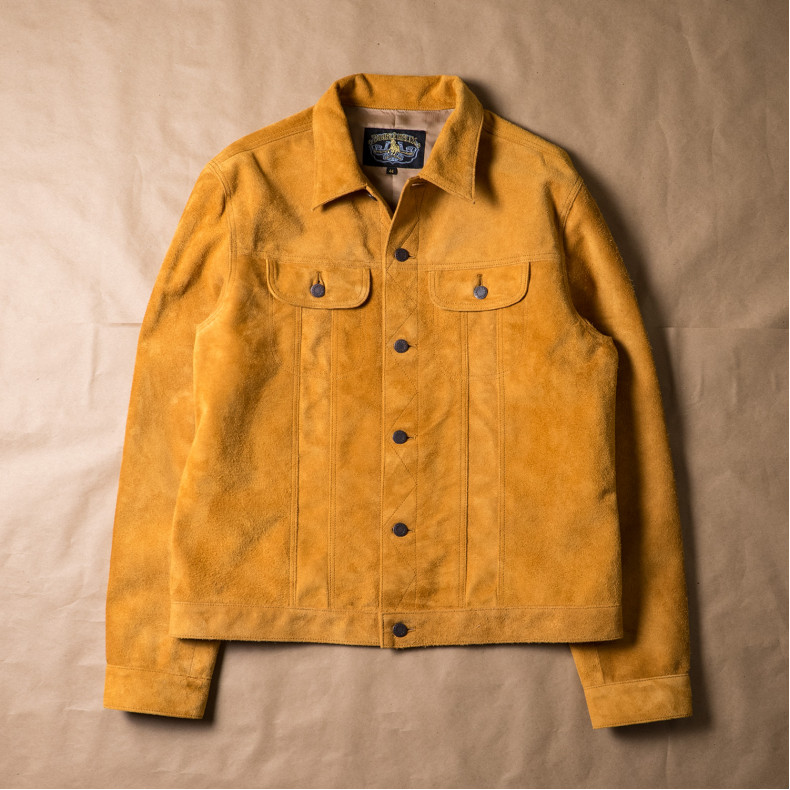 Куртка Double Helix The Boxer WM 0492 Horsehide Suede Beige