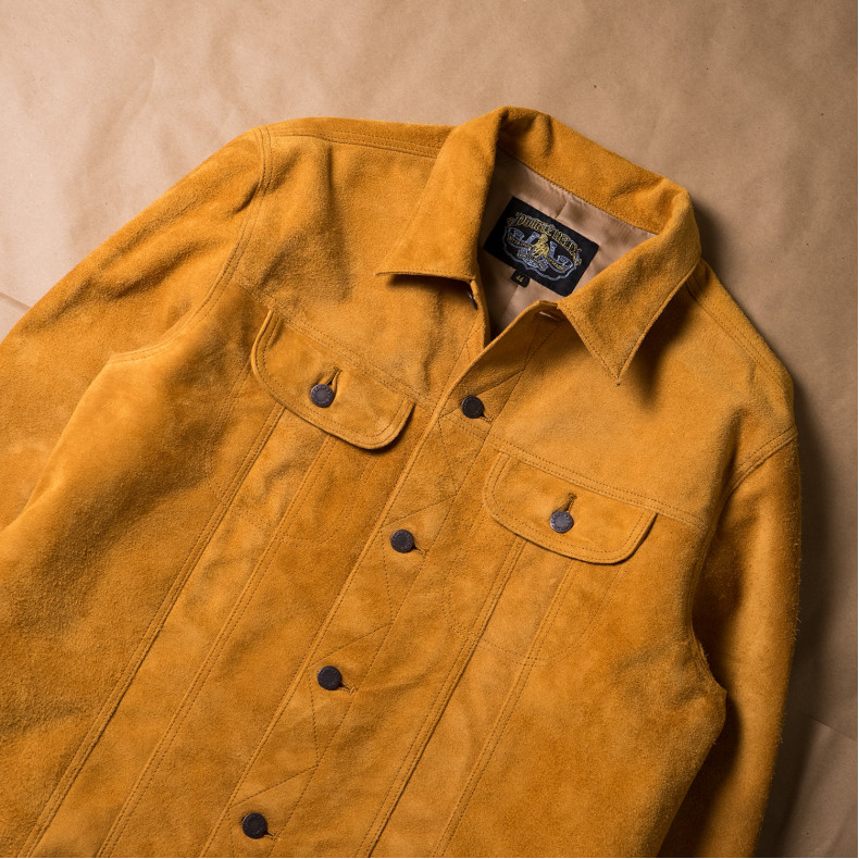 Куртка Double Helix The Boxer WM 0492 Horsehide Suede Beige
