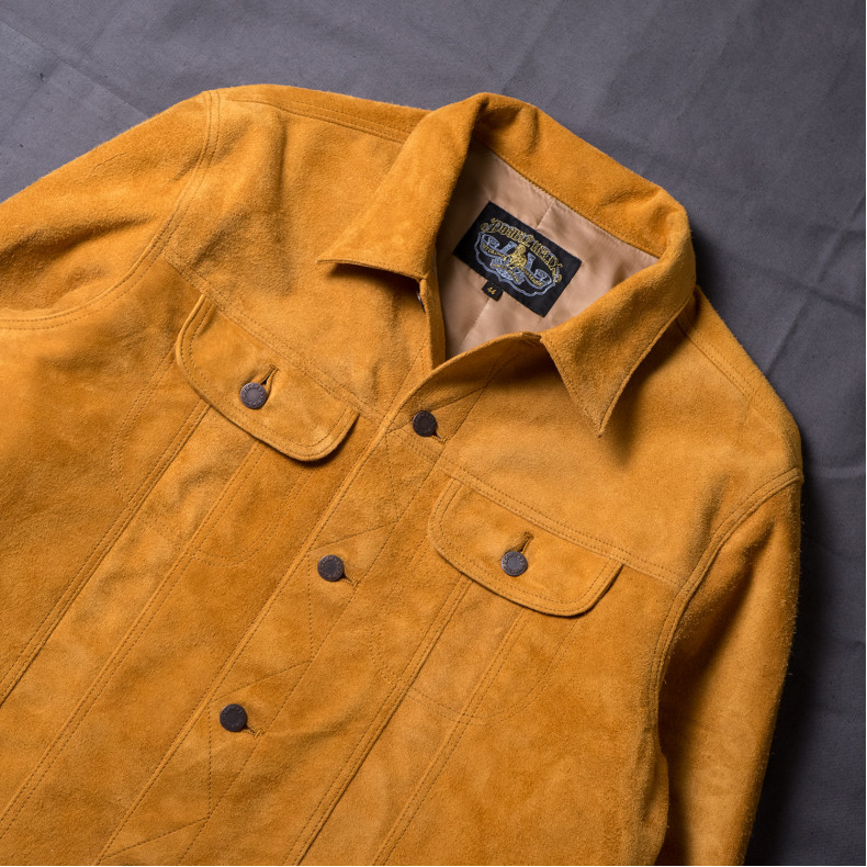 Куртка Double Helix The Boxer WM 0492 Horsehide Suede Beige