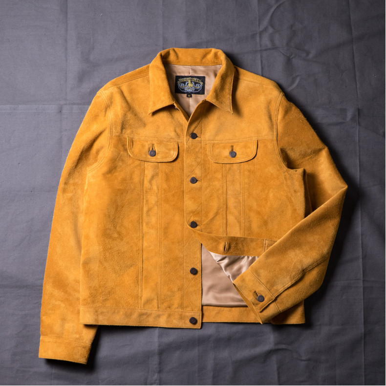 Куртка Double Helix The Boxer WM 0492 Horsehide Suede Beige