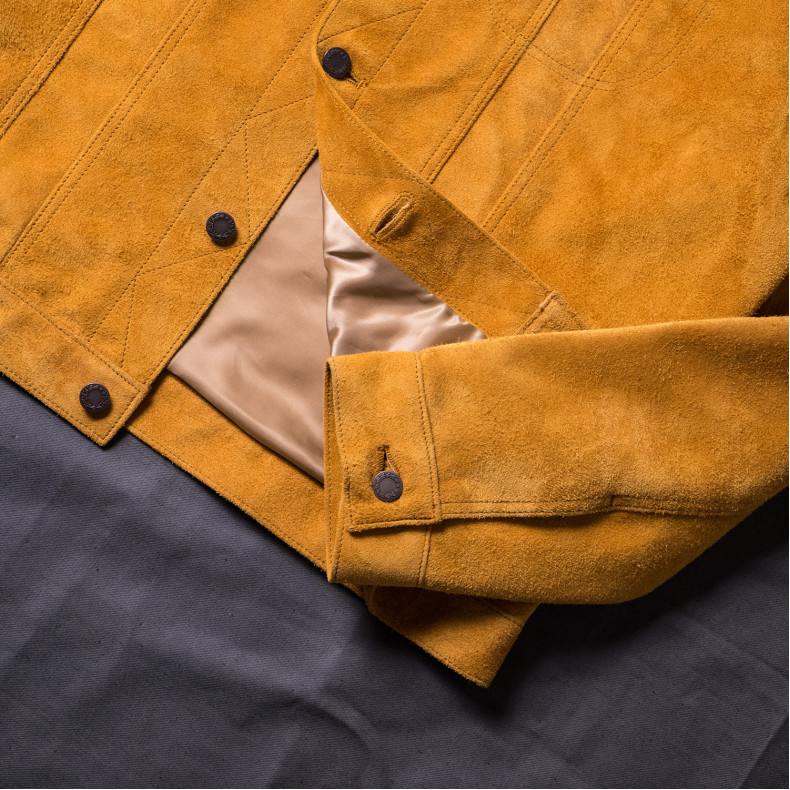 Куртка Double Helix The Boxer WM 0492 Horsehide Suede Beige