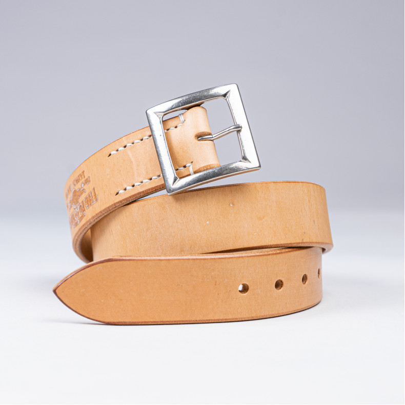 Ремень The Flat Head FN-BE-L004 Tan UK Saddle Leather Garrison Belt