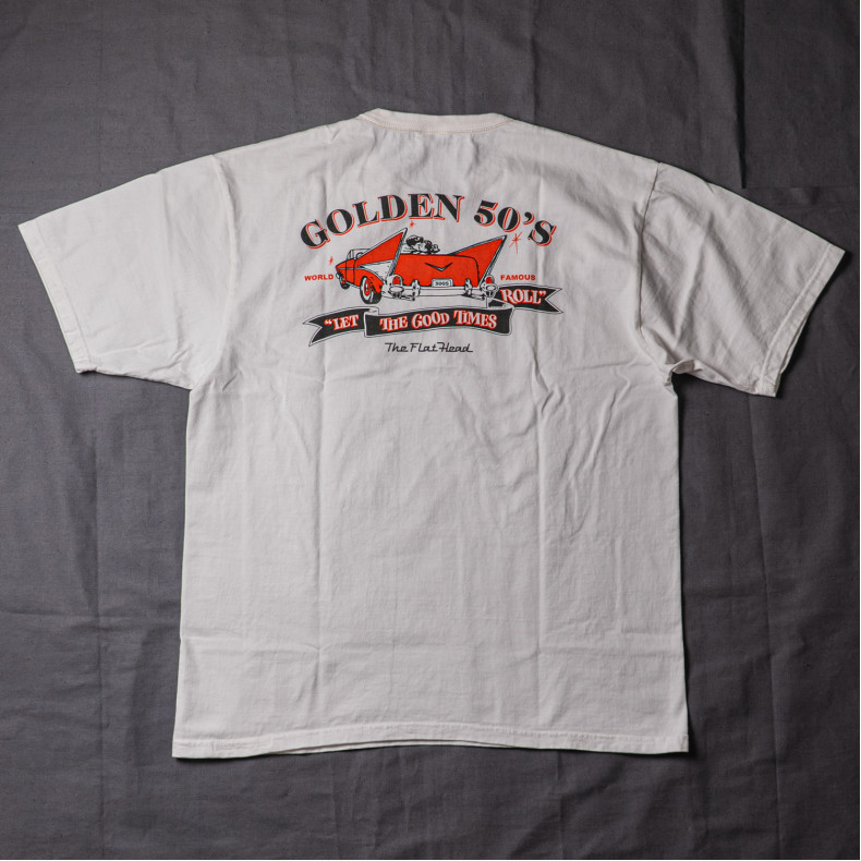 Футболка The Flat Head FN-THC-063 White Golden 50s