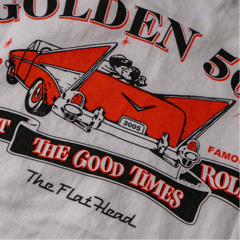 Футболка The Flat Head FN-THC-063 White Golden 50s