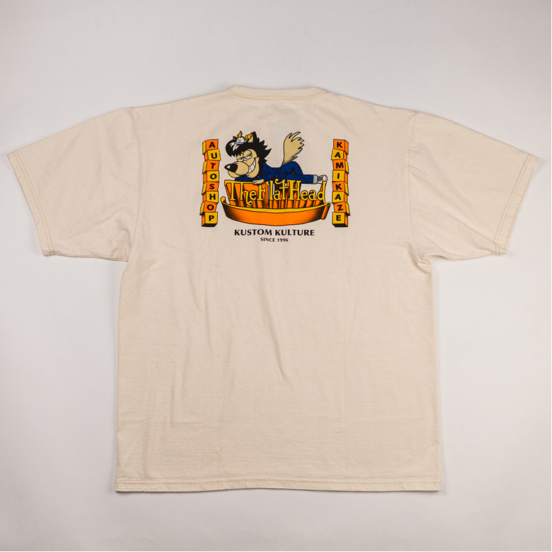 Футболка The Flat Head FN-THC-064 Natural T-shirt Kamikaze Autoshop