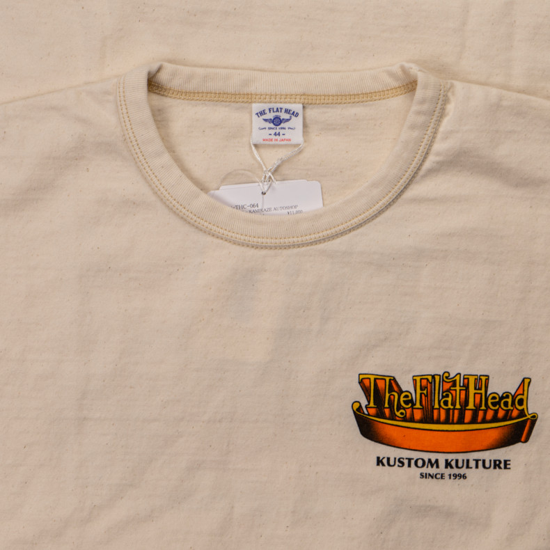 Футболка The Flat Head FN-THC-064 Natural T-shirt Kamikaze Autoshop