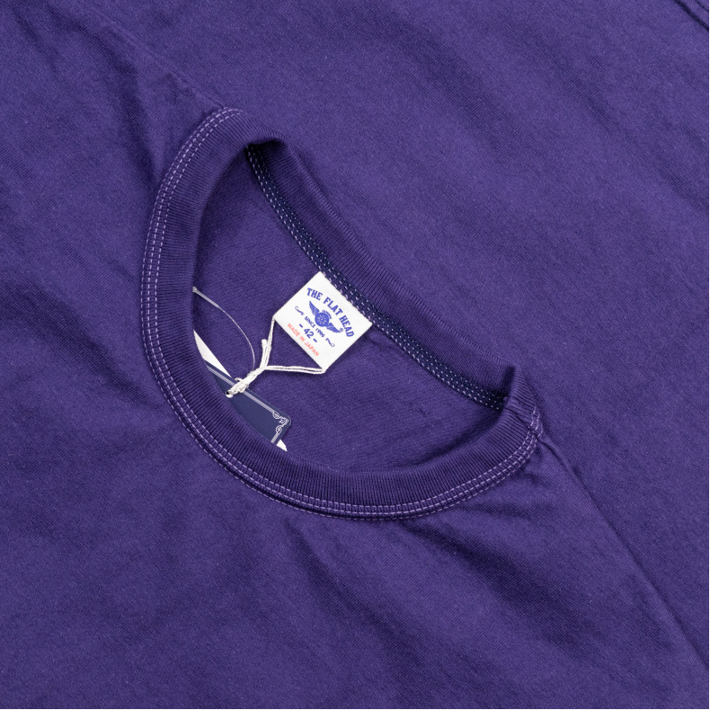 Футболка The Flat Head FN-THC-101 Nasu Purple T-shirt 9.7 Oz Plain