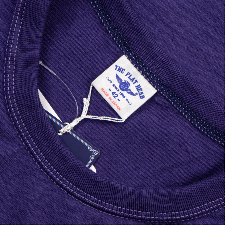 Футболка The Flat Head FN-THC-101 Nasu Purple T-shirt 9.7 Oz Plain