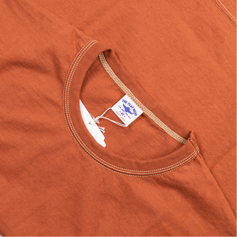 Футболка The Flat Head FN-THC-101 Orange T-shirt 9.7 Oz Plain