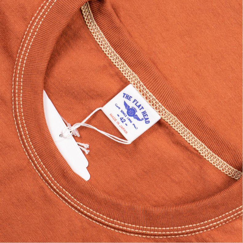 Футболка The Flat Head FN-THC-101 Orange T-shirt 9.7 Oz Plain