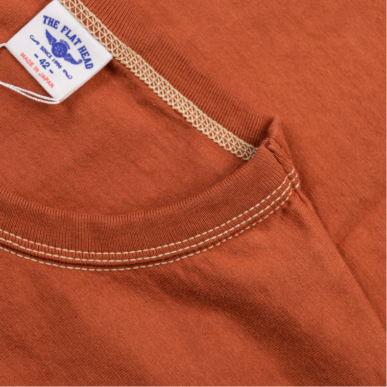 Футболка The Flat Head FN-THC-101 Orange T-shirt 9.7 Oz Plain