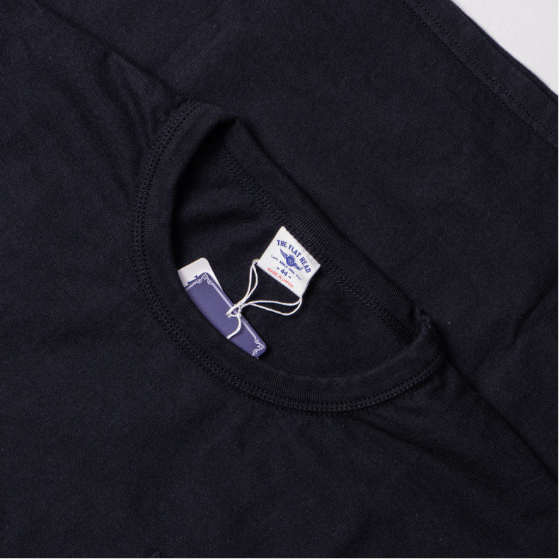 Футболка The Flat Head FN-THC-101P Black T-shirt 9.7 Oz Pocket