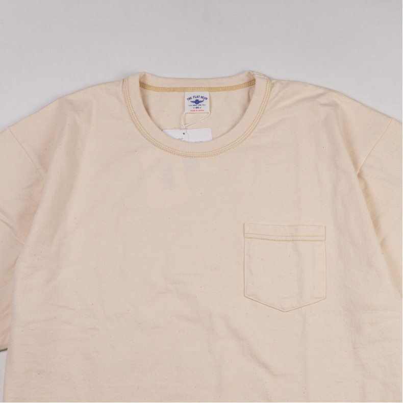 Футболка The Flat Head FN-THC-101P Natural T-shirt 9.7 Oz Pocket