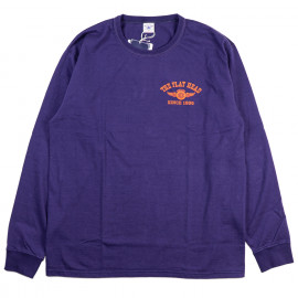 Лонгслив The Flat Head FN-THCL-202 Nasu Purple Sleeve T-shirt - Flying Wheel