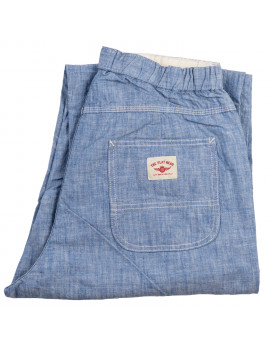 Брюки The Flat Head FN-PA-C015 Blue 5oz Chambray Relax Pants