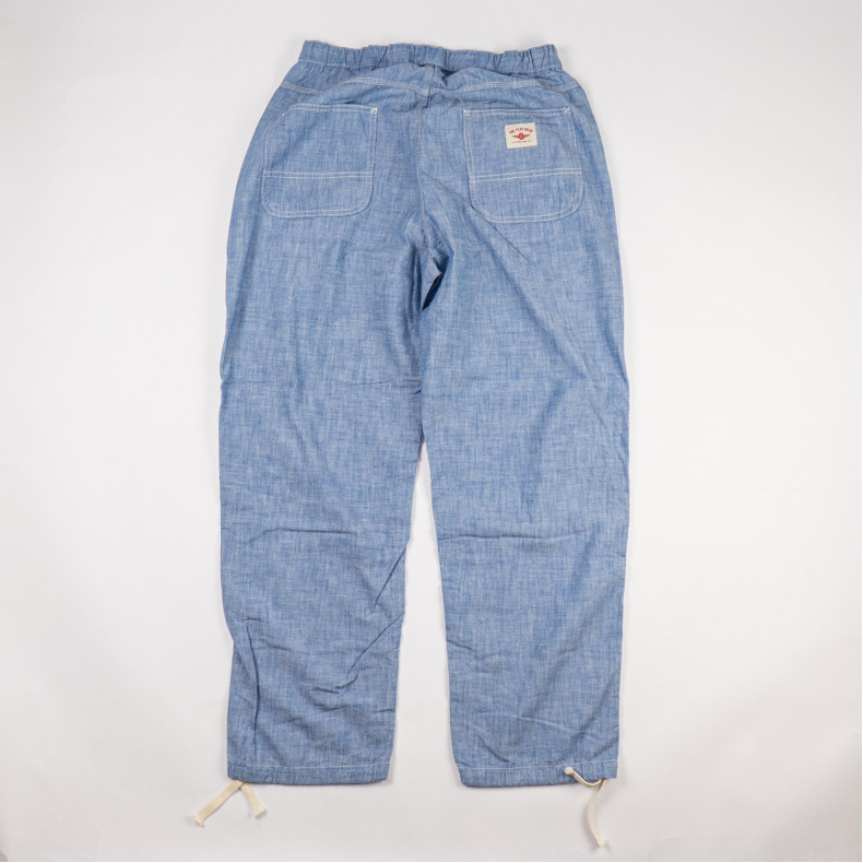 Брюки The Flat Head FN-PA-C015 Blue 5oz Chambray Relax Pants