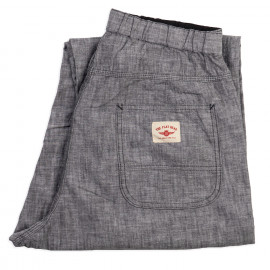 Брюки The Flat Head FN-PA-C015 Grey 5oz Chambray Relax Pants