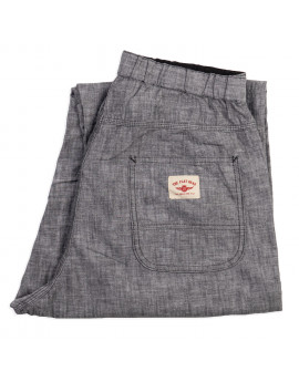 Брюки The Flat Head FN-PA-C015 Grey 5oz Chambray Relax Pants