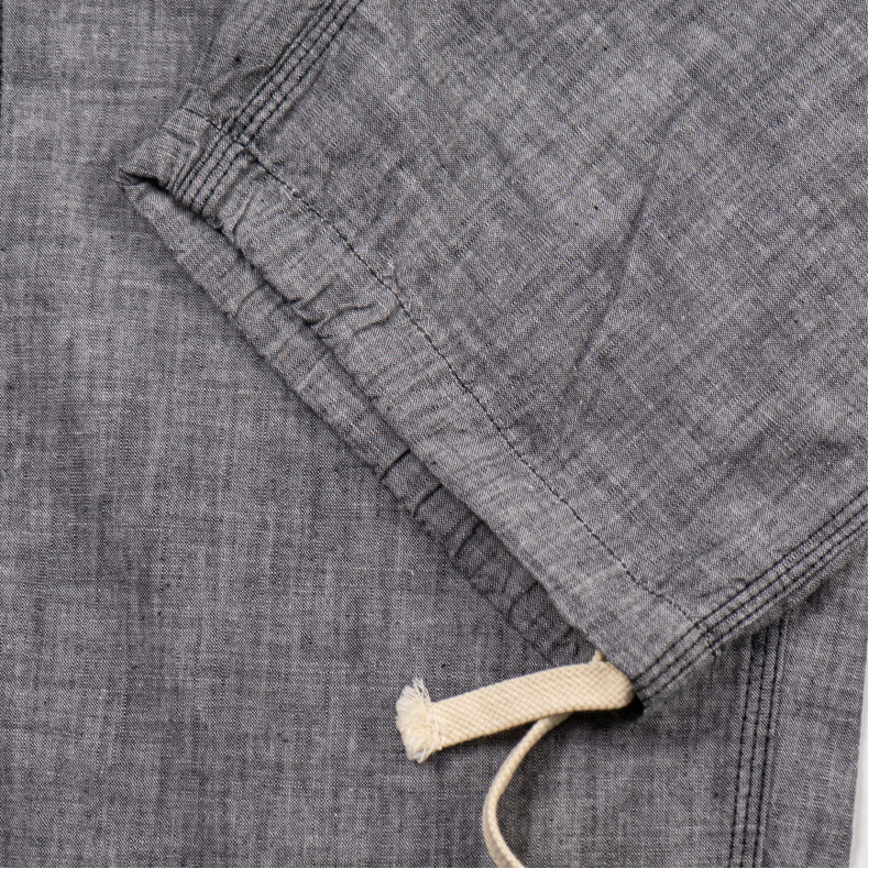 Брюки The Flat Head FN-PA-C015 Grey 5oz Chambray Relax Pants