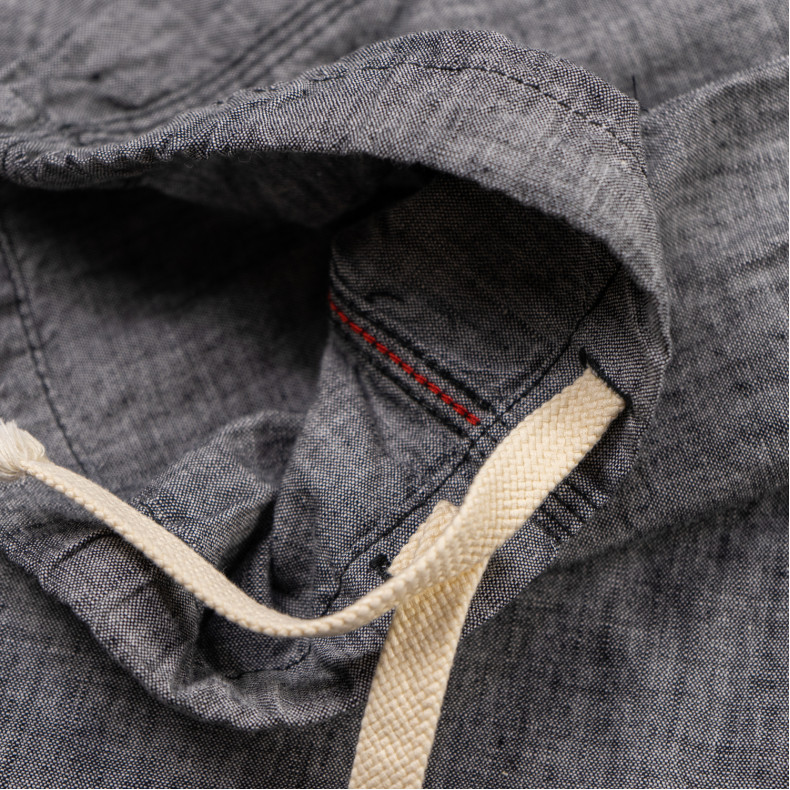 Брюки The Flat Head FN-PA-C015 Grey 5oz Chambray Relax Pants