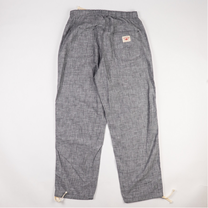 Брюки The Flat Head FN-PA-C015 Grey 5oz Chambray Relax Pants