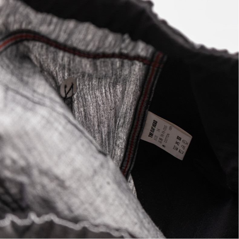 Брюки The Flat Head FN-PA-C015 Grey 5oz Chambray Relax Pants