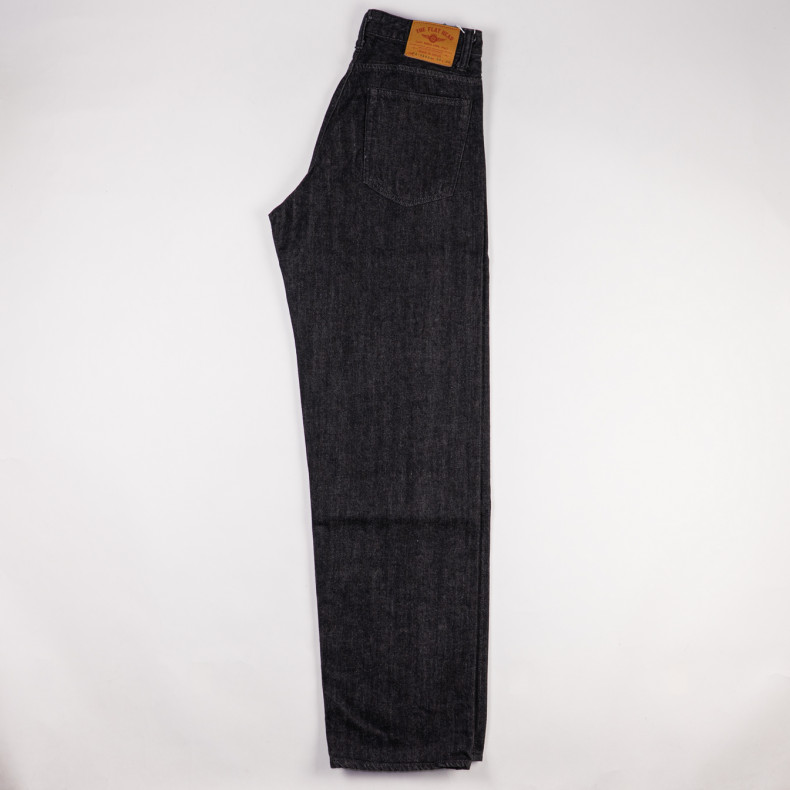 Джинсы The Flat Head FN-PA-DB004 Wide Tapered 12.5oz Black Selvedge - One wash