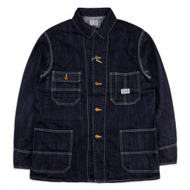 Джинсовка The Flat Head FN-OJ-DC002 Coverall 10 Oz Indigo Selvedge Denim