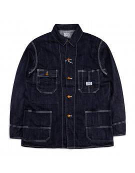 Джинсовка The Flat Head FN-OJ-DC002 Coverall 10 Oz Indigo Selvedge Denim Джинсовка The Flat Head FN-OJ-DC002 Coverall 10 Oz Indigo Selvedge Denim