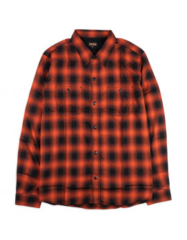 Рубашка The Flat Head FN-SCR-021L Red 3oz Ombre Check Shirt