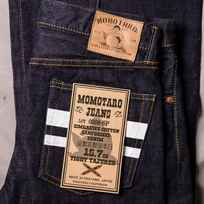 Джинсы Momotaro Jeans 0306-SP GTB Tight Tapered 15.7 Oz Selvedge - One Wash