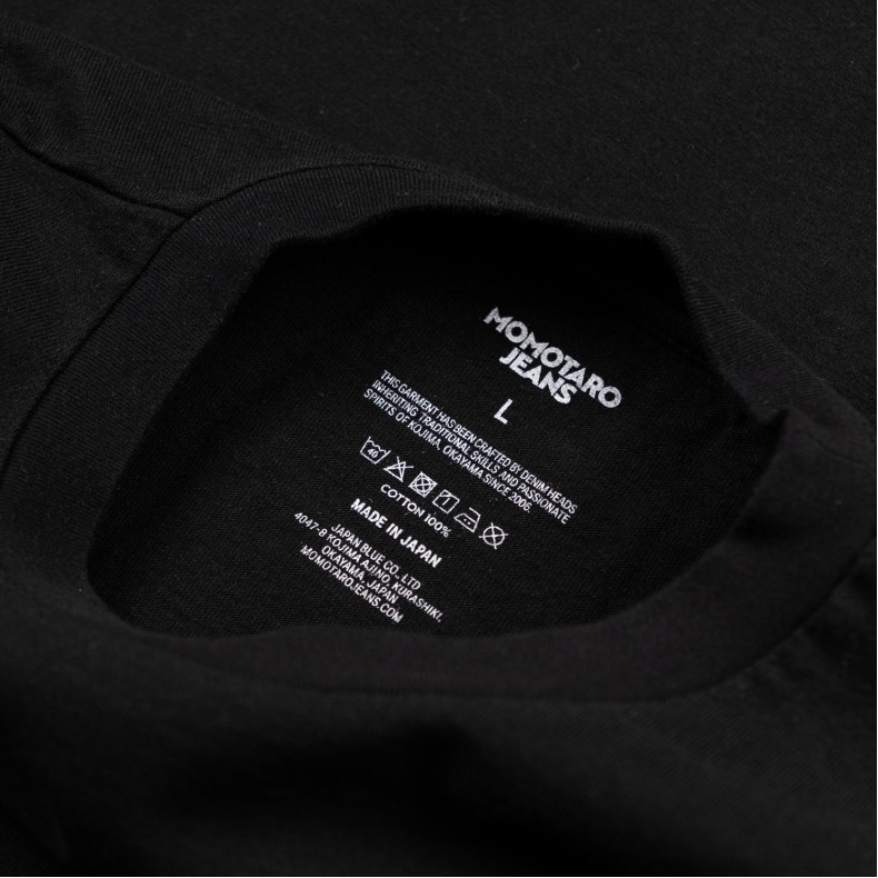Футболка Momotaro Jeans MXTS1035 GTB 8.5 Oz HEAVY OUNCE S/S TEE Black