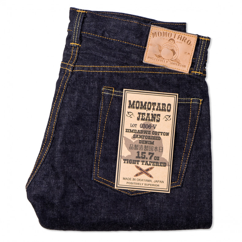 Джинсы Momotaro Jeans 0306-V Tight Tapered 15.7 Oz Zimbabwe Cotton Selvedge One Wash
