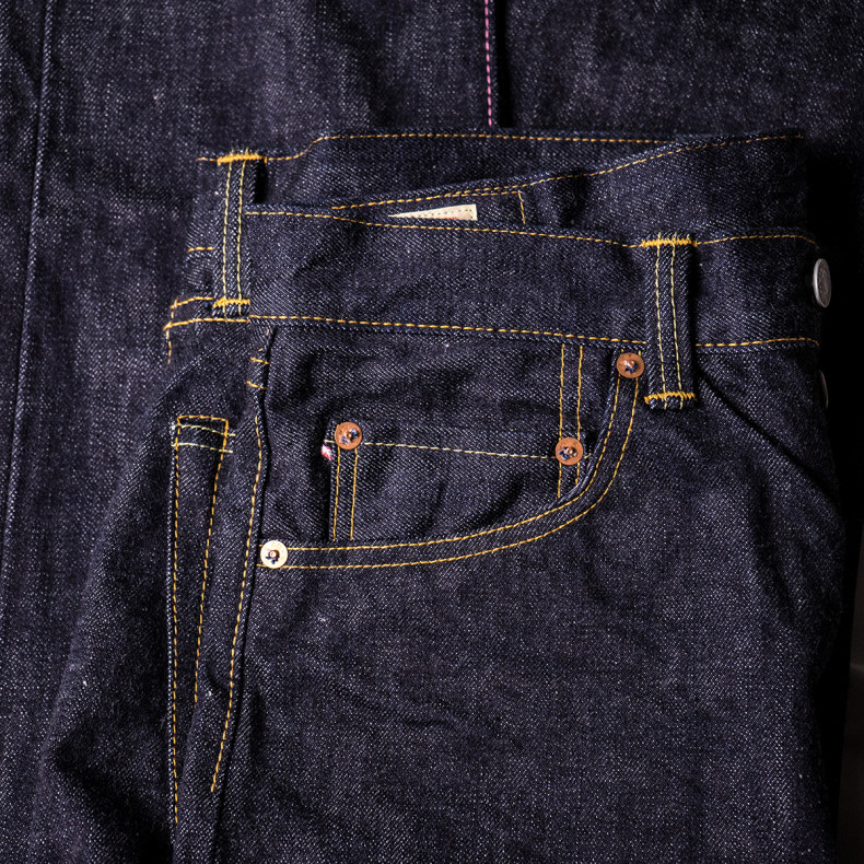 Джинсы Momotaro Jeans 0306-V Tight Tapered 15.7 Oz Zimbabwe Cotton Selvedge One Wash