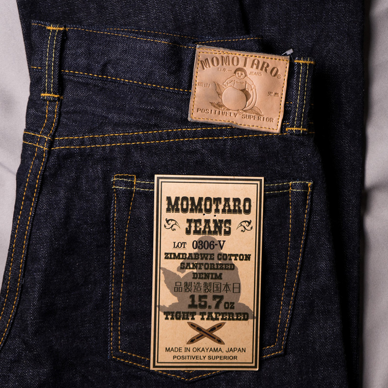 Джинсы Momotaro Jeans 0306-V Tight Tapered 15.7 Oz Zimbabwe Cotton Selvedge One Wash