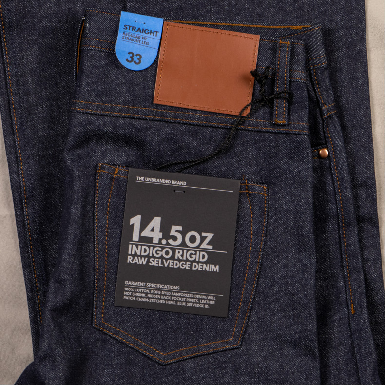 Джинсы The Unbranded Brand UB301 Straight Fit 14.5 oz Selvedge