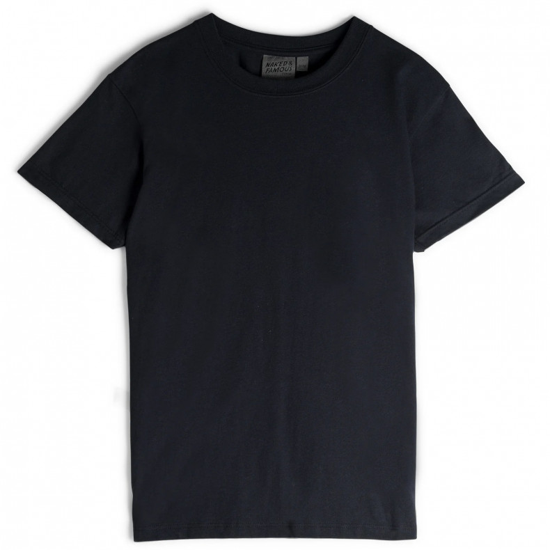 Футболка Naked and Famous Vintage Circular Knit Black