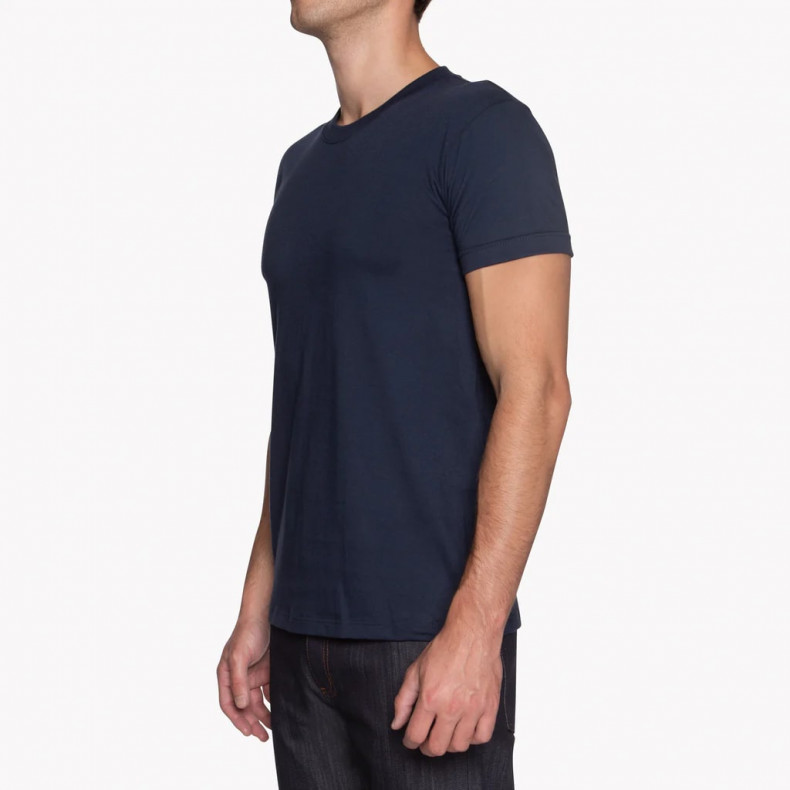 Футболка Naked and Famous Vintage Circular Knit navy