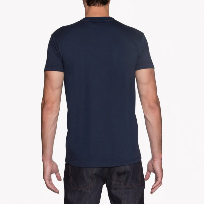 Футболка Naked and Famous Vintage Circular Knit navy