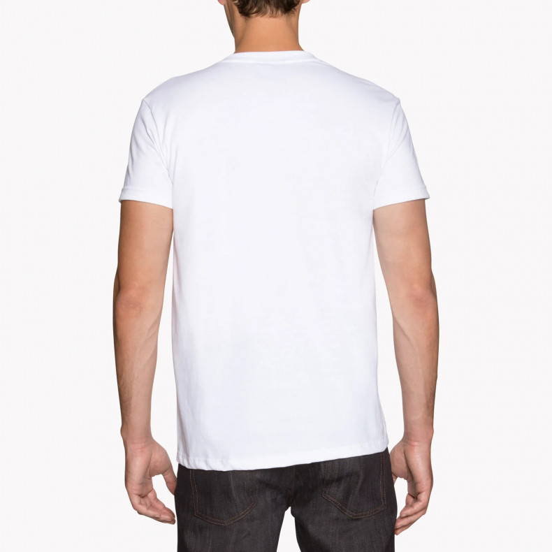 Футболка Naked and Famous Vintage Circular Knit White