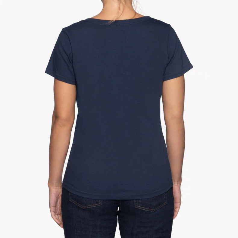 Женская футболка Naked and Famous Circular Knit Ballet Tee - Navy Double Ring-Spun Cotton