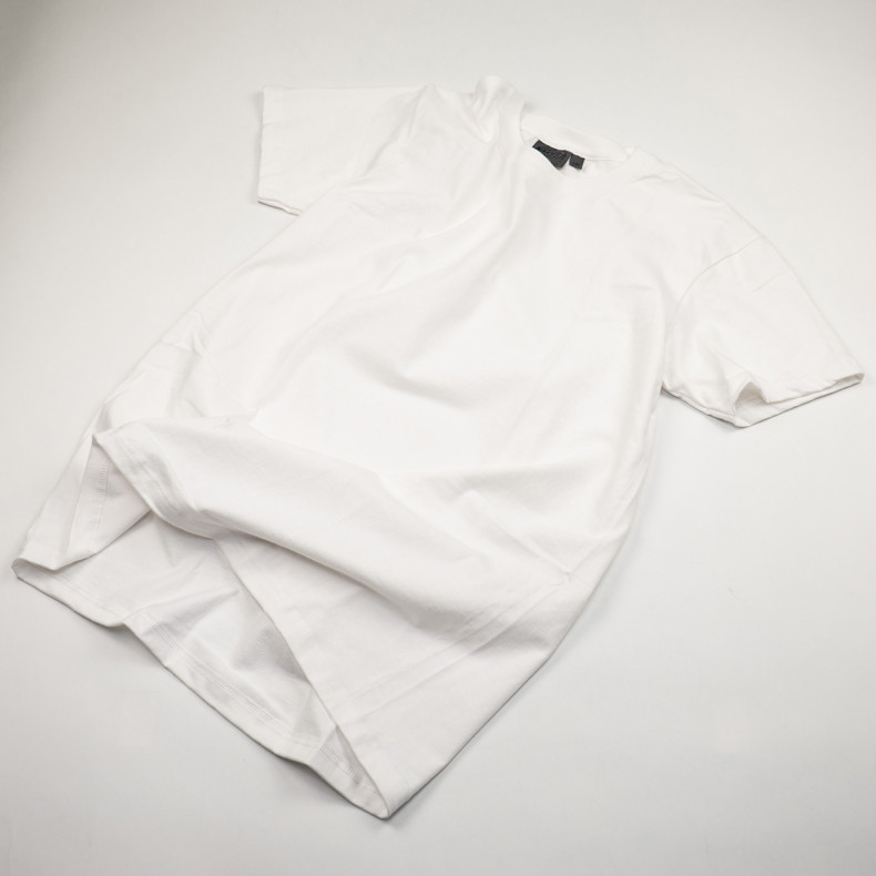 Футболка Naked and Famous Vintage Circular Knit White