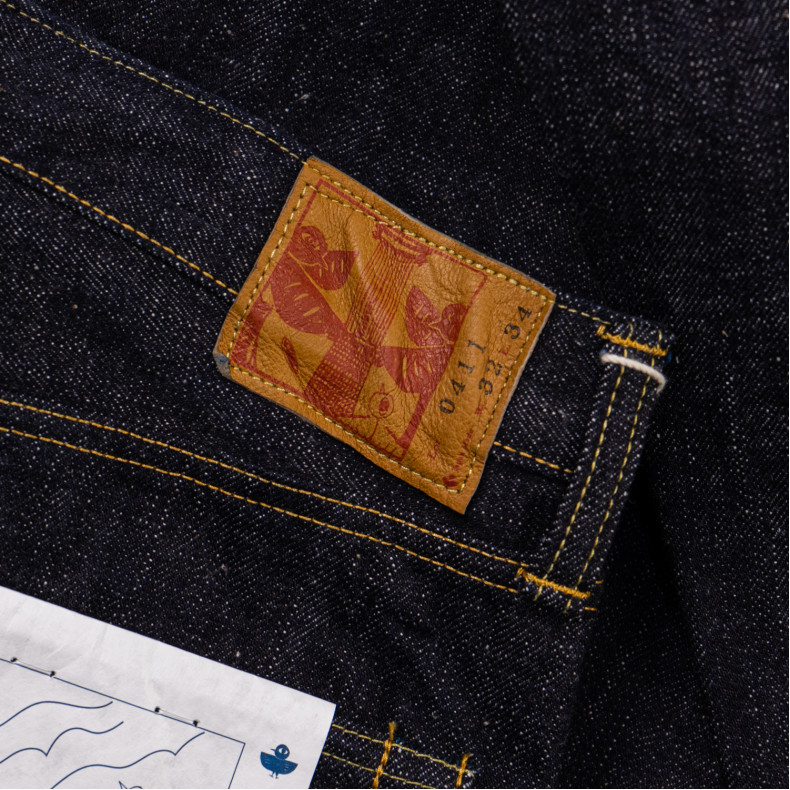 Джинсы Omoto Denim 0411 Straight Fit 15.5 Oz Slub Nep Indigo Selvedge One Wash