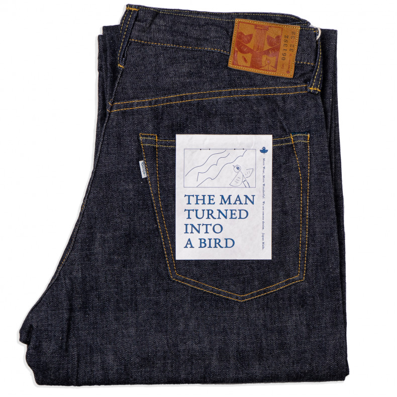 Джинсы Omoto Denim 0613Z Relax Fit 10 Oz Indigo Selvedge One Wash - L32 Zipper