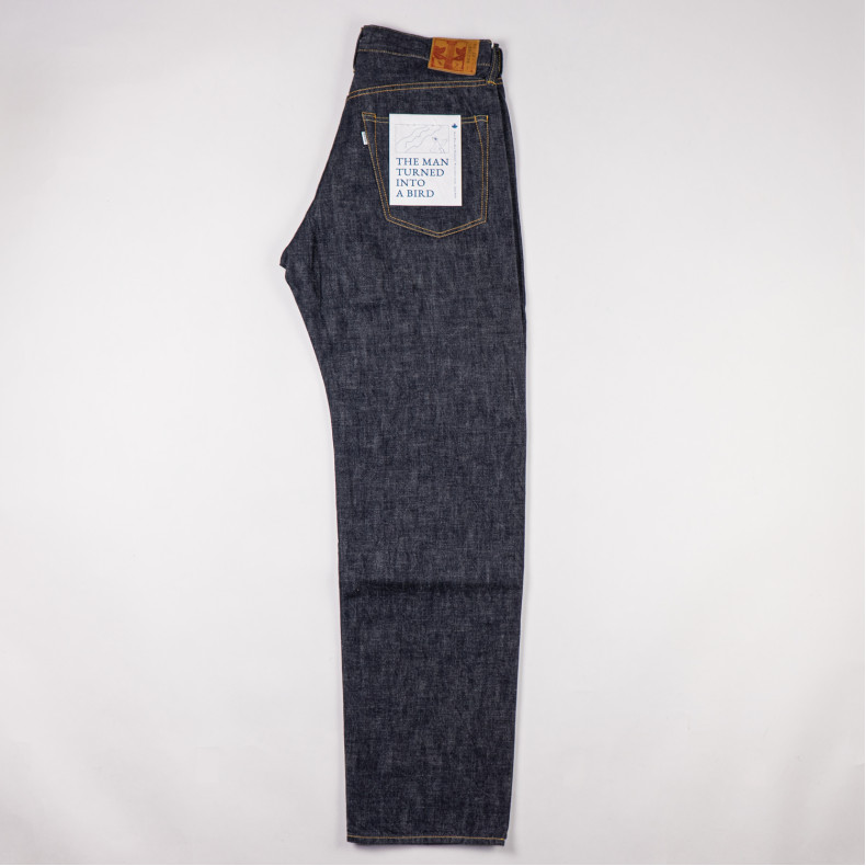 Джинсы Omoto Denim 0613Z Relax Fit 10 Oz Indigo Selvedge One Wash - L32 Zipper