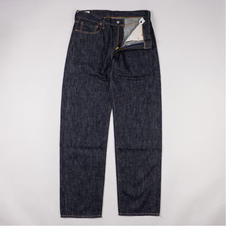 Джинсы Omoto Denim 0613Z Relax Fit 10 Oz Indigo Selvedge One Wash - L32 Zipper