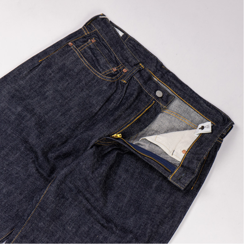 Джинсы Omoto Denim 0613Z Relax Fit 10 Oz Indigo Selvedge One Wash - L32 Zipper